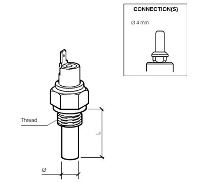 Continental VDO Temperature switch 16°C